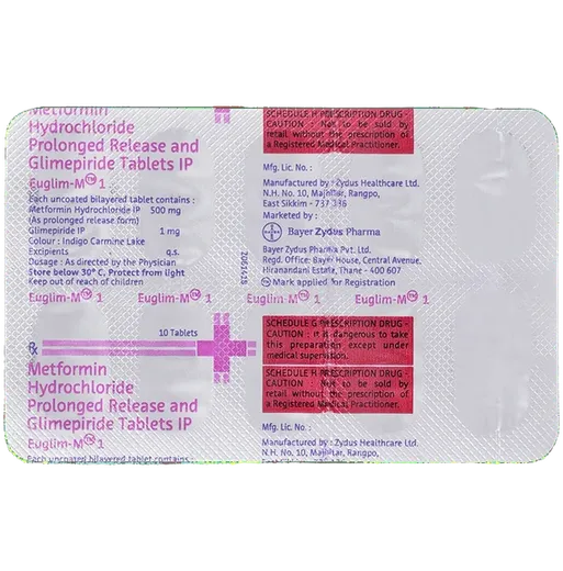 euglim m 1mg tablet 10's